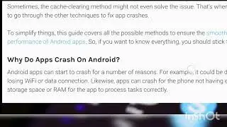 HOW TO FIX CRASHING APPS ON ANDROID: A COMP GUIDE