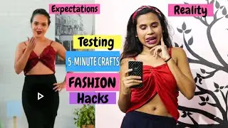 Testing out Viral FASHION hacks by 5 Minute Crafts part 5