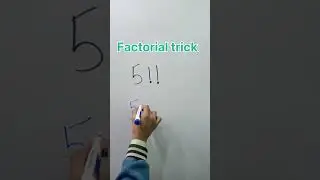 Double factorial trick #maths #shorts #youtubeshorts