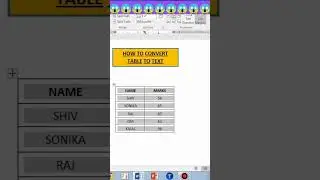 ms word table to text #viral #shorts #trending