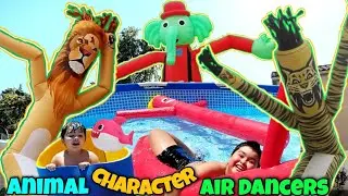Our Animal Character Air Dancers Waterpark Where Wet And Wild Unite!