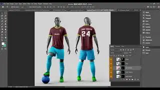 Mockup of Soccer Jersey and shorts with mannequin