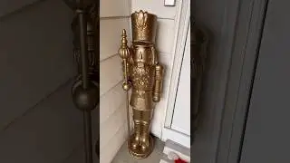 DIY Nutcrackers from @walmart & @HomeDepot  I used Antique Brass spray paint.. #christmas #diy
