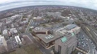 4.14.2015 Aerial of Trenton Train Station, Downtown, Trenton Transit Center, Luther Towers
