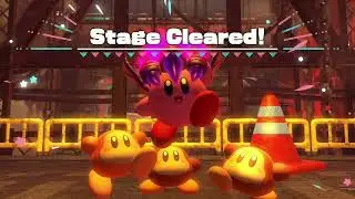 Kirby and the Forgotten Land Burning, Churning Power Plant 100% Clear