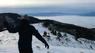 Mt Yunomaru in winter 2020 湯の丸山　雲海