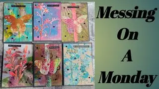 Making Note Cards Using Die Cut Ephemera From Painty Papers