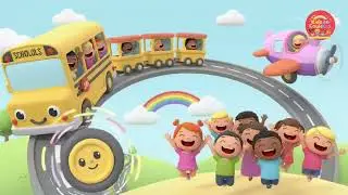 Les roues roulent 🚗🚌✈️ | Chanson des transports | Comptine enfants 3&ndash;5 ans