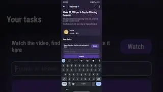 Make $1000 per a day by flipping domains tapswap code || #tapswap #cryptocurrency #code #game #task