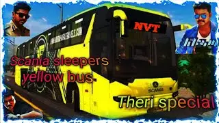 NVT transport 💥Scania sleepers yellow🧡 bus💯  #tamil #business @nvtbluemetal99 🥳☝⚡