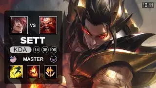 Sett vs Gragas Top - NA Master - Patch 12.11 Season 12