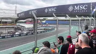 Bortoleto&rsquo;s crash - Interlagos - grandstand view - Oil?