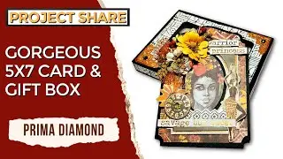 EASY 5X7 CARD & GIFT BOX | PRIMA DIAMOND | ASC CRAFT SUPPLIES DTP