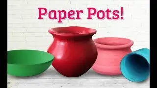 Very Creative & Realistic Paper Pot Making | DIY Newspaper Craft | Clay Crafts | StylEnrich