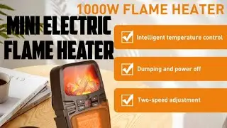 mini electric flame heater 1000w remote warm air Blower flame heater space heaters indoor portable