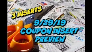 9/29/19 COUPON INSERT PREVIEW | 3 INSERTS THIS WEEK!