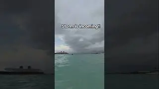 Storm is incoming!! #disneycruise #disneycruiseline #disneymagic #disney