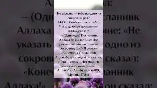 Ля хауля уа ля кувата илля би Ллях - сокровище Рая. Бухари и Муслим