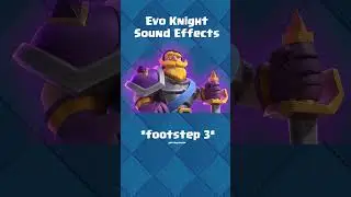 Clash Royale - All Evo Knight sound effects #shorts #clashroyale #supercell #evoknight #evolution