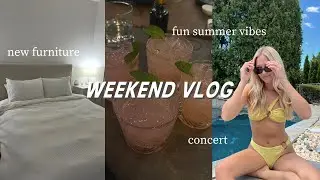 weekend vlog: chromatica ball, new furniture + jersey shore day | maddie cidlik