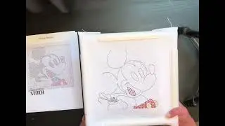 Mickey Magic Begins: Crafting a 6-Piece Set #crossstitch #blackwork