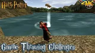 Harry Potter and the Chamber of Secrets PS2 'Gnome Throwing Challenges' (4K)