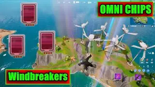 Collect Omni Chips at Windbreakers (3) - All Locations // Fortnite Season 2 Chapter 3