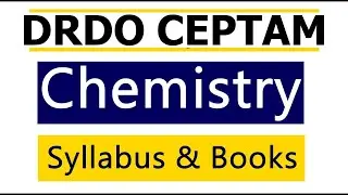 Ceptam DRDO Chemisty Books and Syllabus | BSc Chemistry