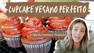 CUPCAKE DE CHOCOLATE SEM GLÚTEN 🍫 + dia da mudança chegando! | #dailyvlog