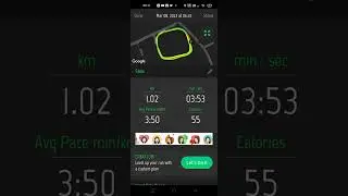 Running Distance Tracker Apps|| 1000mtr running time #physical