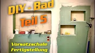 Nischen in einer Dusche aus Gipskarton selber bauen.