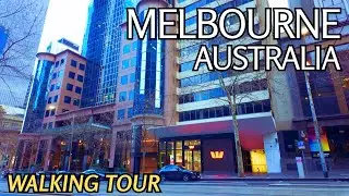 Melbourne&rsquo;s City Streets and Hardware Lane | Early Morning Walk | Australia Walking Tour 4K