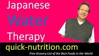Japanese Water Therapy is a Great, Free Way to Improve Your Health. Water is Great!