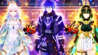 C6 Zibai Vs C6 Flins Vs C6 Nefer l Damage Comparison l Gesnhin Impact 