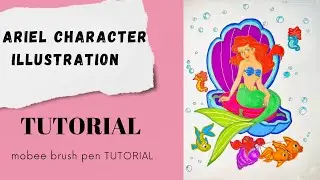 Ariel character illustration #ononnasartstudio #disney #ariel #animation