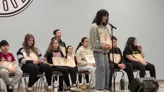 Vivian in the Middle School Spelling Bee. 01/08/2026
