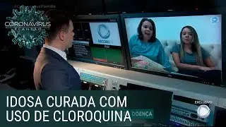 Idosa &eacute; curada da covid-19 em tratamento com uso de cloroquina