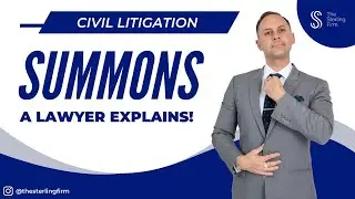 👨&zwj;⚖️ What Is A SUMMONS? #law #court