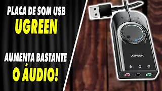 PLACA DE SOM USB UGREEN COM 1 METRO DE CABO E CONTROLADORA│ UNBOXING & AN&Aacute;LISE por Augusto Rock