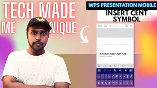How to insert cent symbol in wps presentation mobile | insert cent symbol on wps presentation mobile