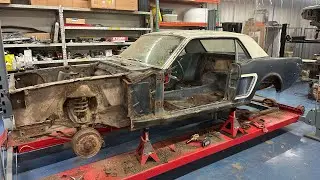 1965 Mustang K Code Tear Down (getting ready to fix)