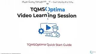 TQMSOptima Quick Start Guide - Archived Version