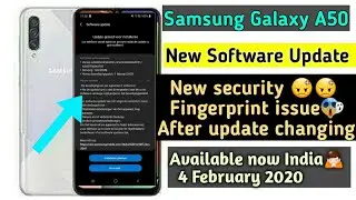 Samsung A50 New Update FOTA February 2020 India available