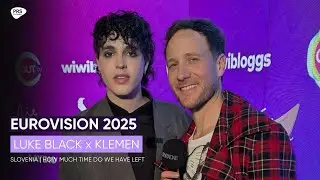 🇸🇮 Klemen talks to Luke Black about the making of 'How Much Time Do We Have Left'  | Eurovision 2025