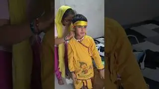 Aaj Sam ko Kanha banaya #shorts #shortvideo #minivlog #trending #dailyvlog #Janmashtami