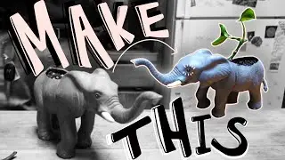 DIY Animal Planters & I moved!