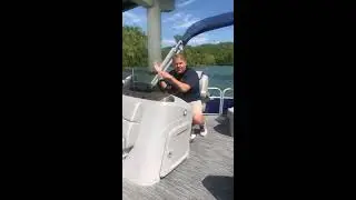 Bennington Lake Test of a 21 Swingback SPS Tritoon w/  Yamaha F150 and a 20SLV w/  Yamaha F90