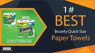 Bounty Quick Size Paper Towels, White, 8 Family Rolls = 20 Regular Rolls (Packaging May Vary)