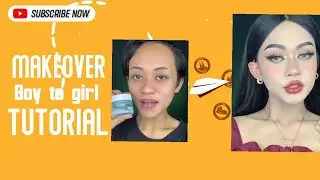 boy to girl makeup tutorial | tutorial makeup ketemu calon mertua 😚❤️ | crossdresser