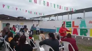 Dedicación de letrero Isla de Pajaritos 